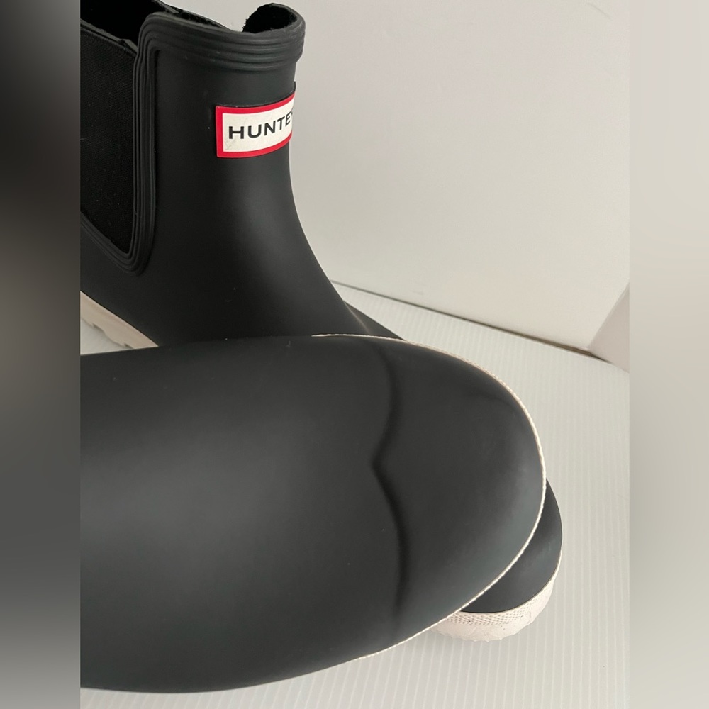 Hunter 100% Waterproof Original Chelsea Boots w/Side Elastic Gussets  sz US13 - Picture 11 of 14